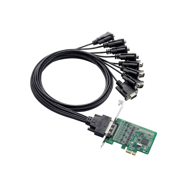 8Port Pcie Board, W/O Cable, Rs-232/422/485, Low Profile
